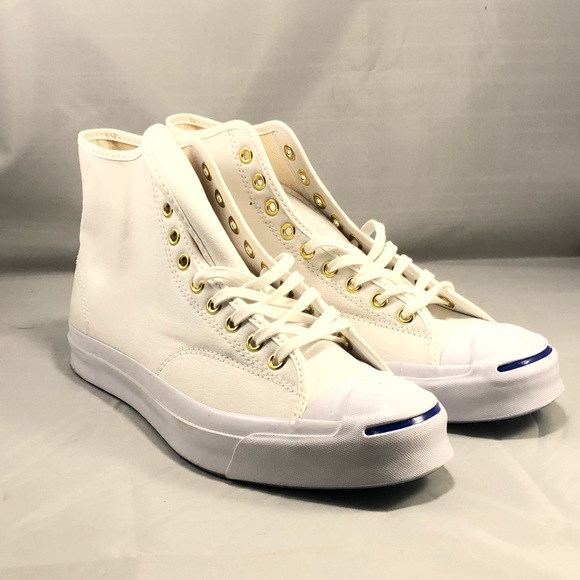 Converse Jack Purcell White Canvas Signature Hi - Picture 7 of 7